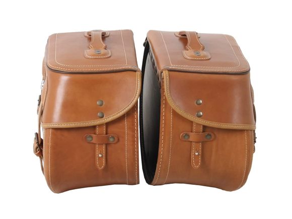 Hepco & Becker Buffalo saddlebags for tubular support - sand brown UniversalRef: Hbe05503A / 620200 00 08