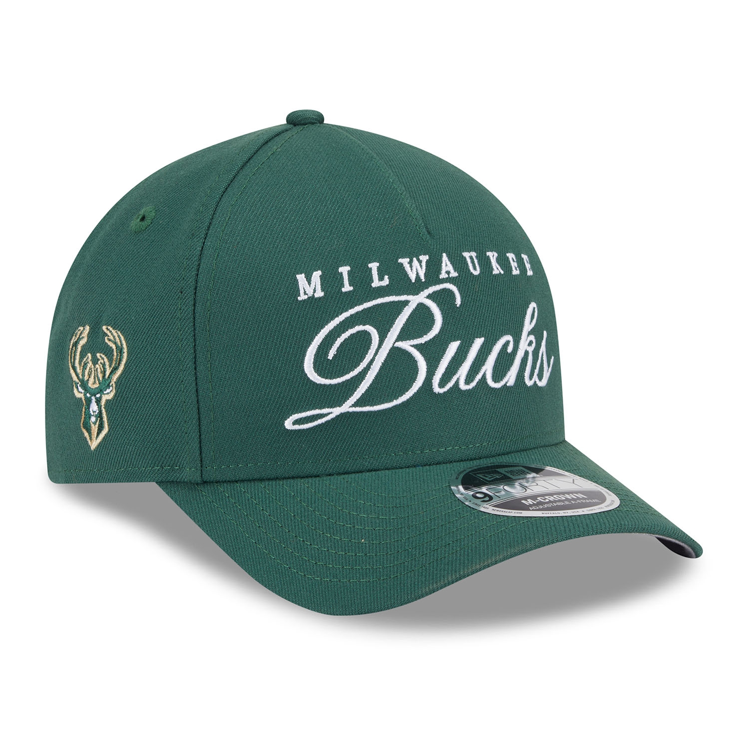 Milwaukee Bucks 2025 NBA Draft 9FORTY M-Crown A-Frame Snapback Cap Green