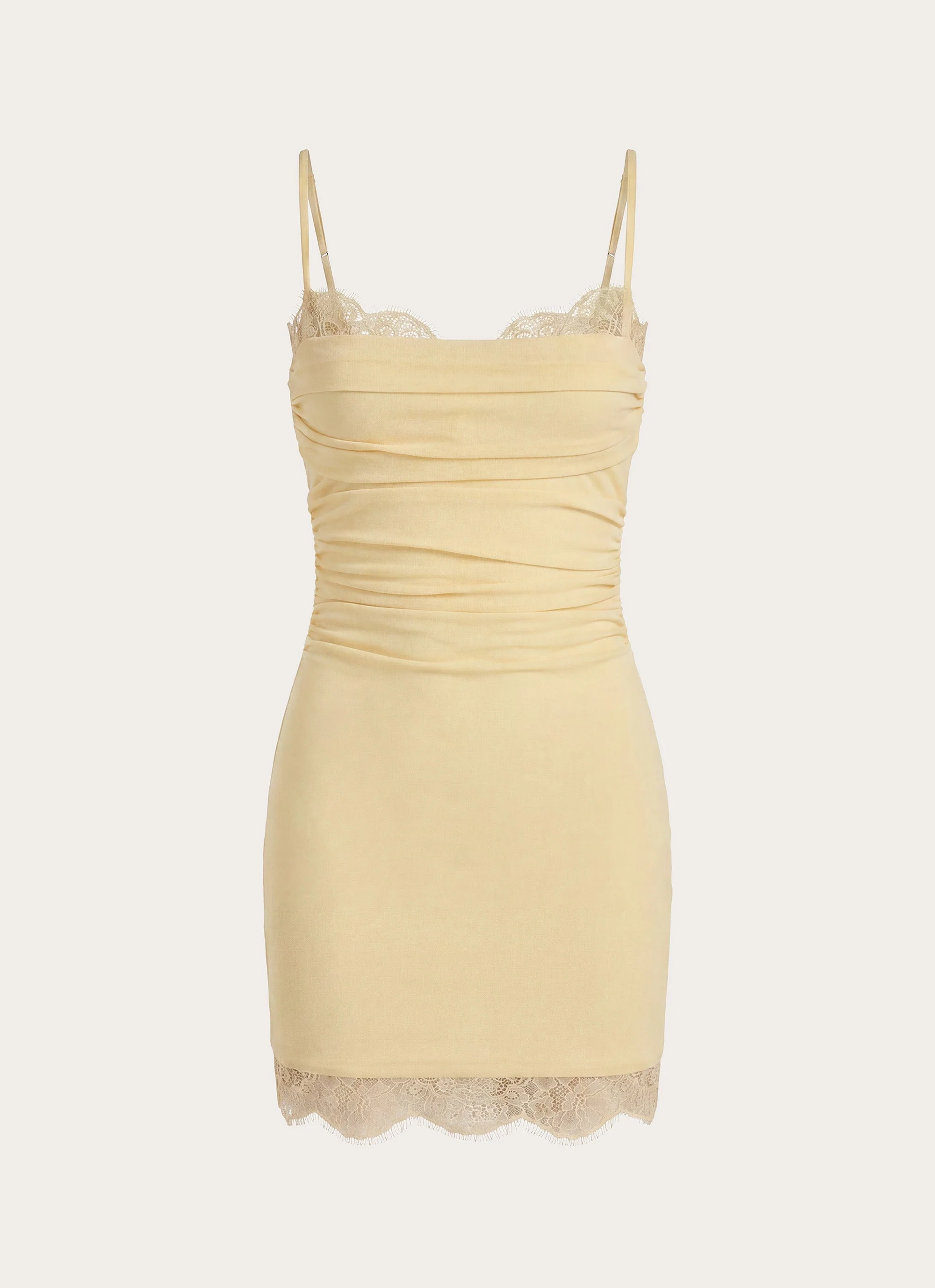 Almost Ready Mini Dress - Baby Yellow