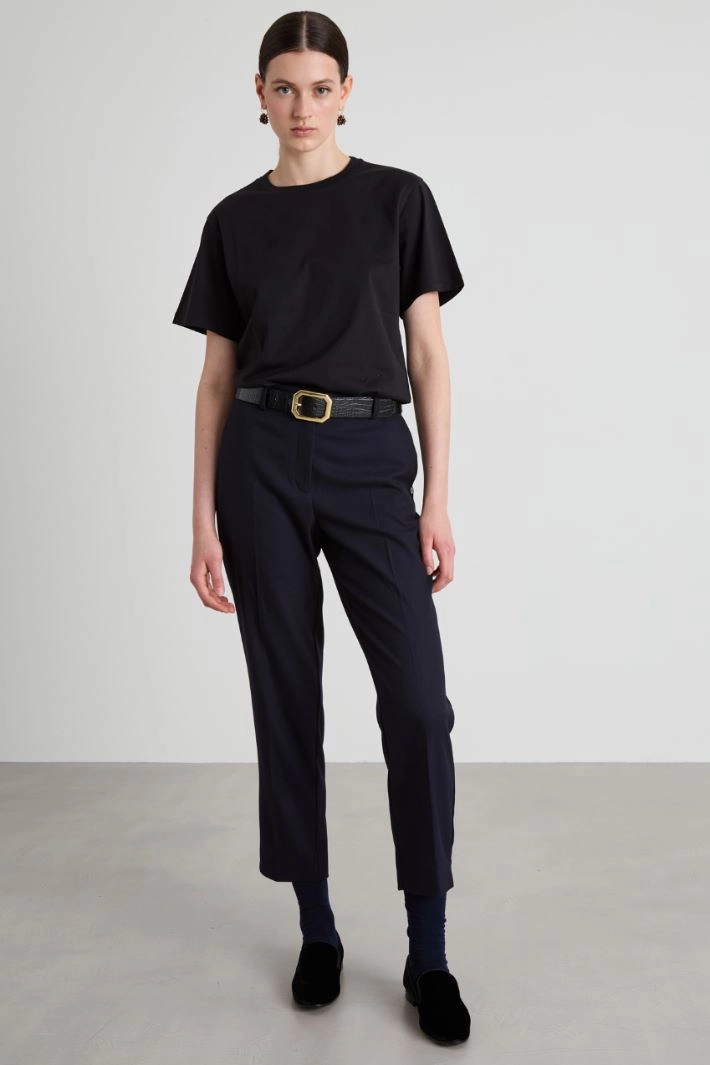 Cotton T-shirt - BLACK