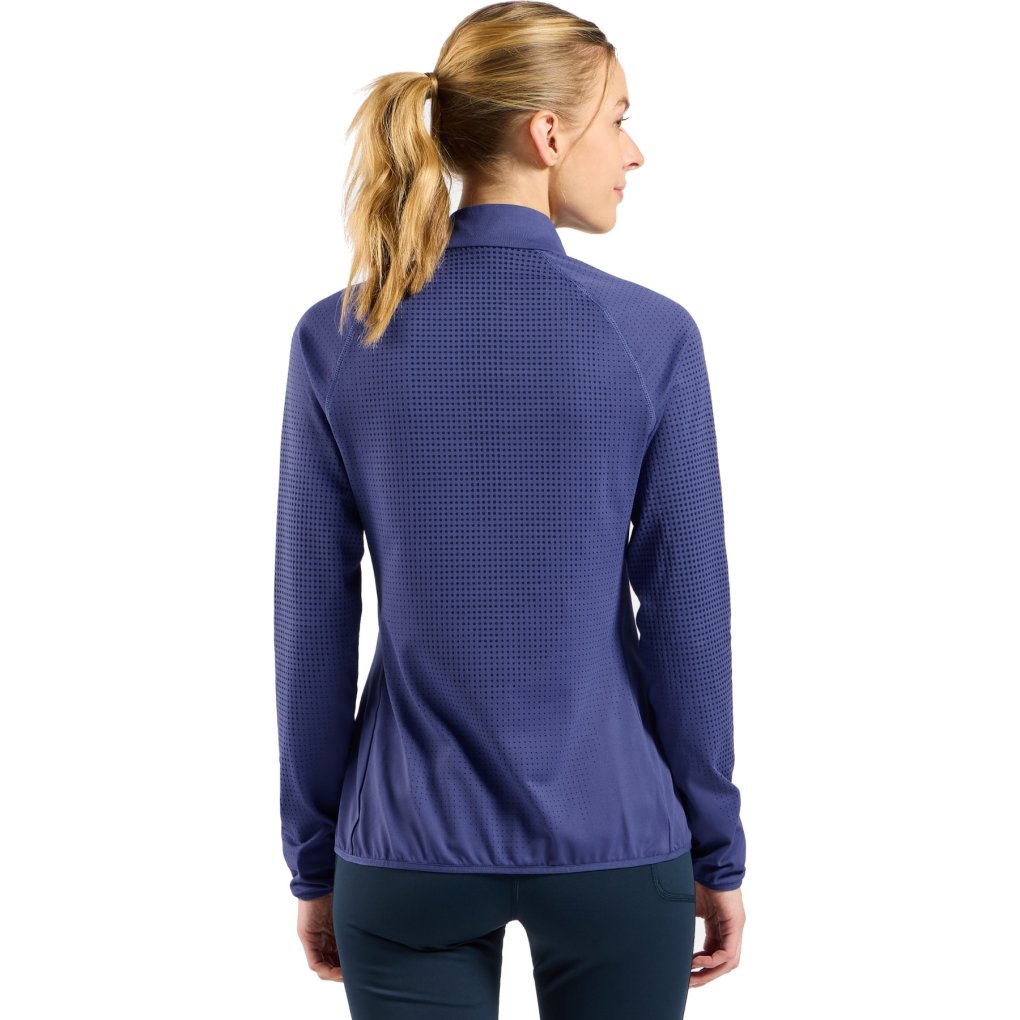 Odlo Zeroweight Warm Half-Zip Running Mid Layer 2.0 Women - skipper blue