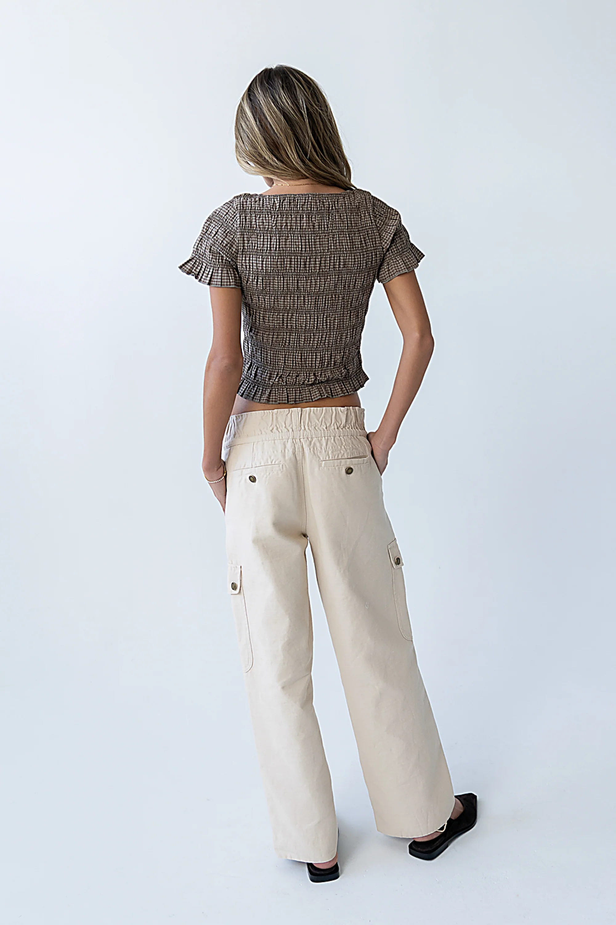 Kirsty Straight Leg Pants in Bone