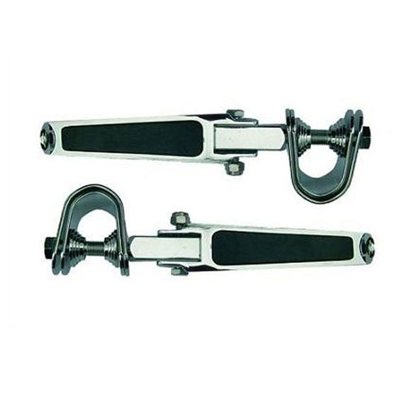 Brazoline custom chrome steel footrest Universal - GrayRef: 5009
