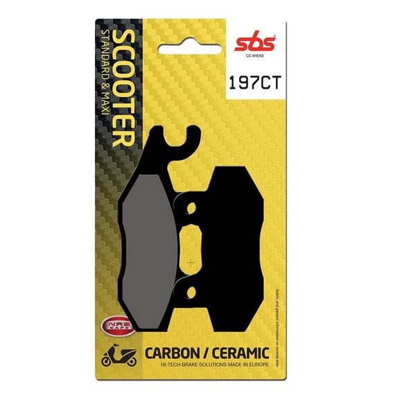 SBS 197MS Sinter Sintered Metal brake pads Front leftRef: 197MS / 197100
