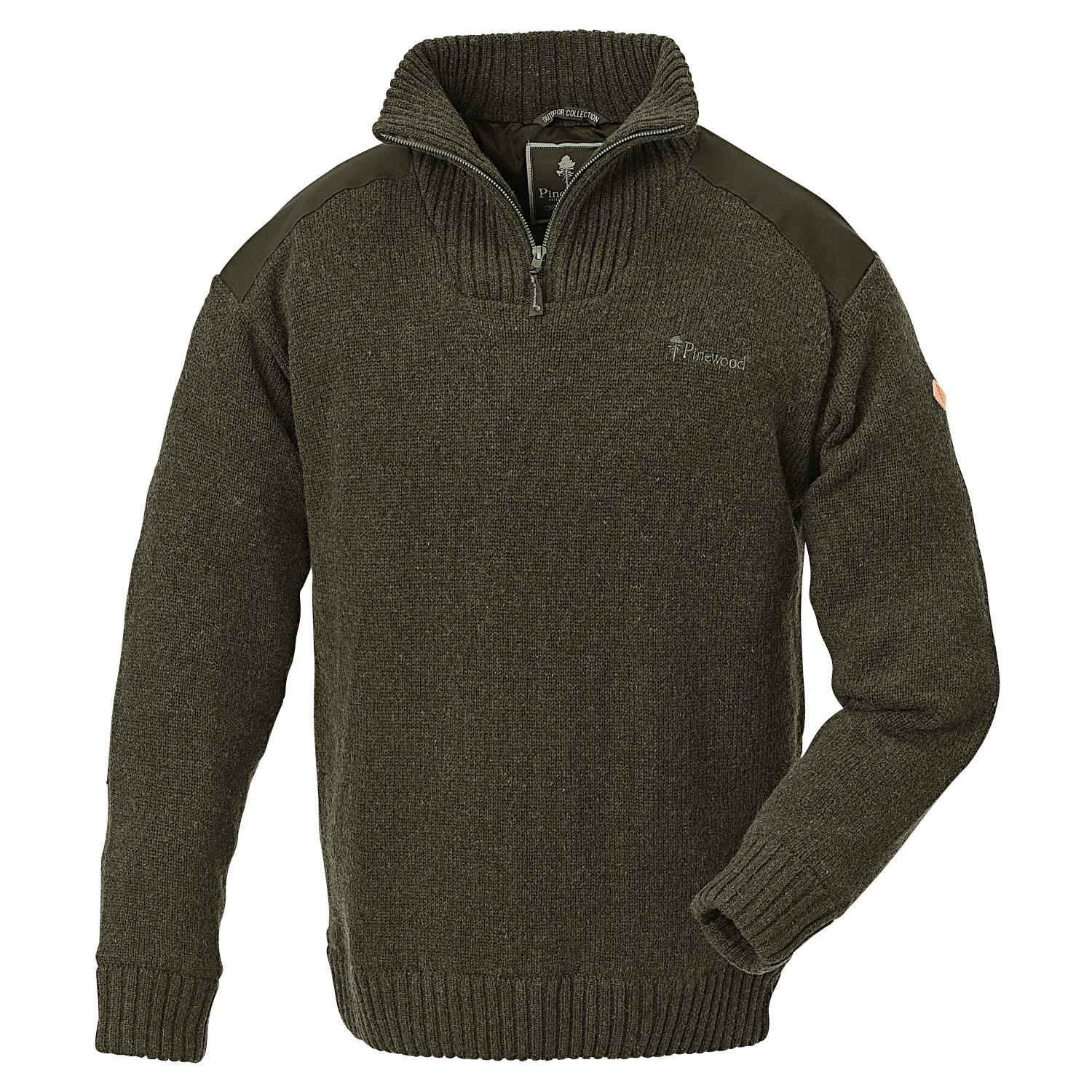 Pinewood Hurricane Sweater Men (D.Green Melange)