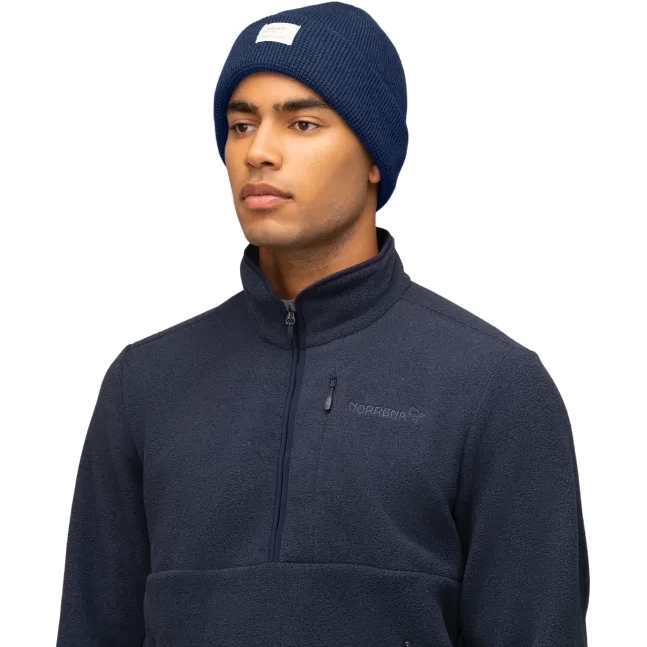 Norrona /29 heavy cotton Beanie - Indigo Night Melange