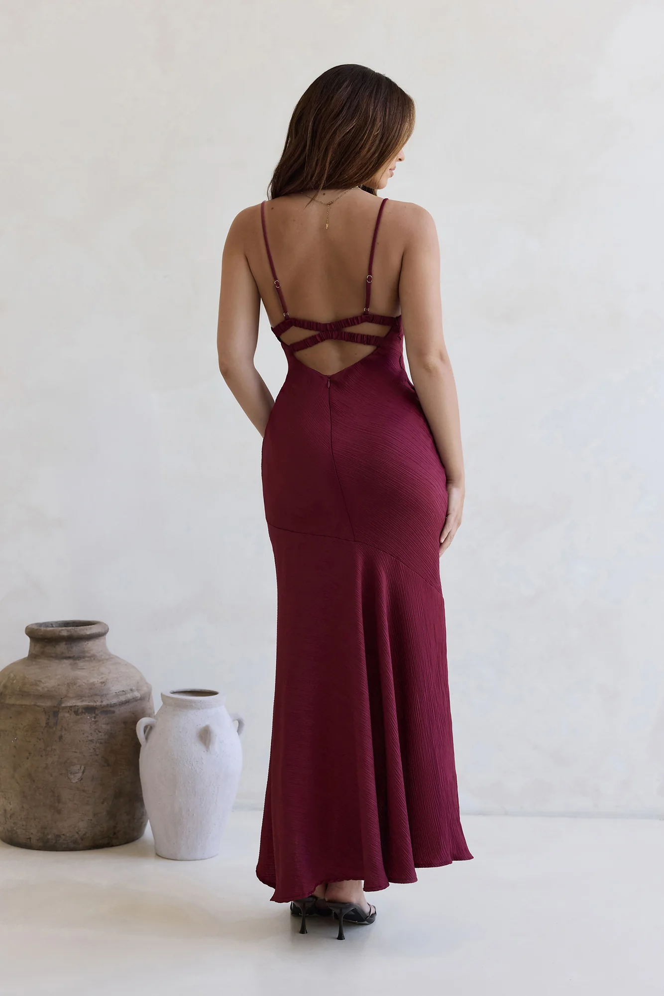 Moving Moments Maxi Dress Burgundy