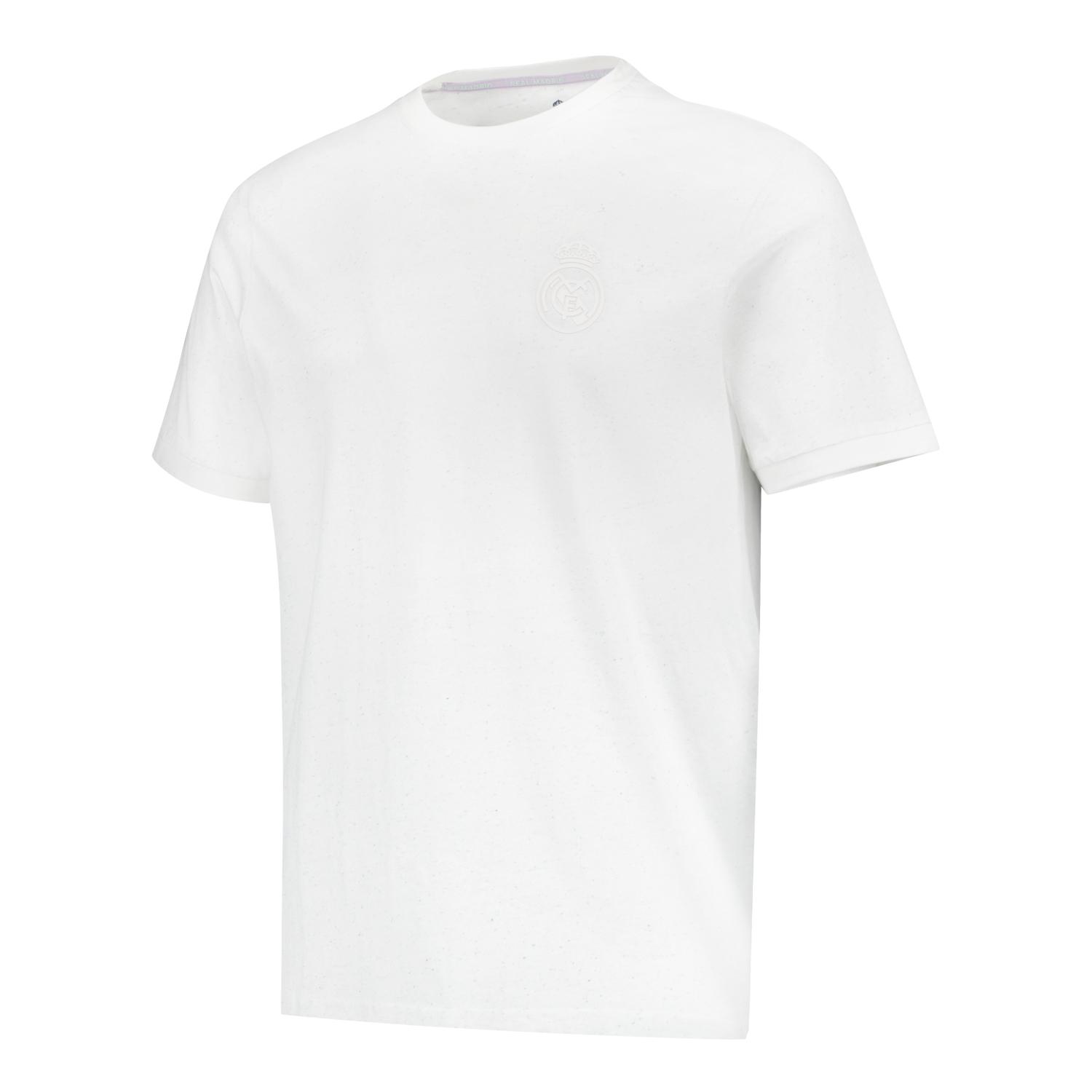 Mens Pastel Cotton Nep T-Shirt Off White Real Madrid