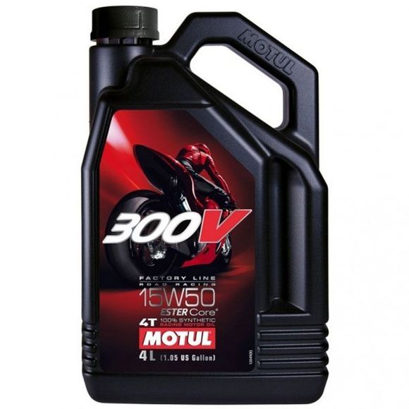 Huile moteur Motul 300V Road Racing 15W50 4L UniverselRef : MOT0013 / 104129