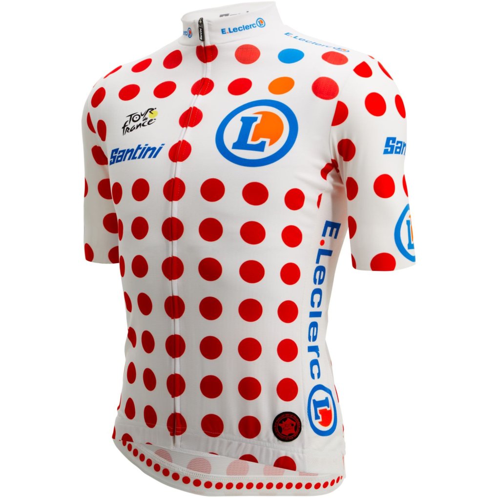 Santini GPM Leader Jersey Men - Tour de France™ 2025 Collection Fan Line - RE97175CTDFKOM - pois PO