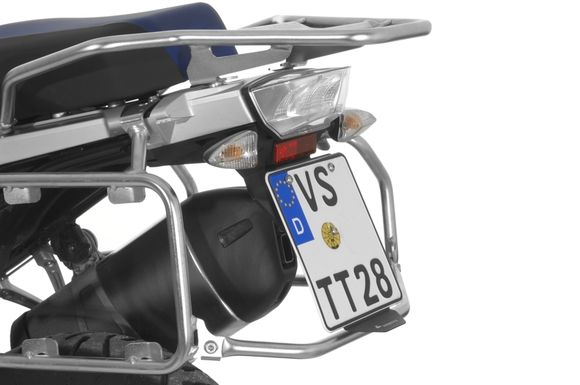 Anodized Touratech Bavette license plate holder - BlackRef: Trt00061A / 01-045-5001-0