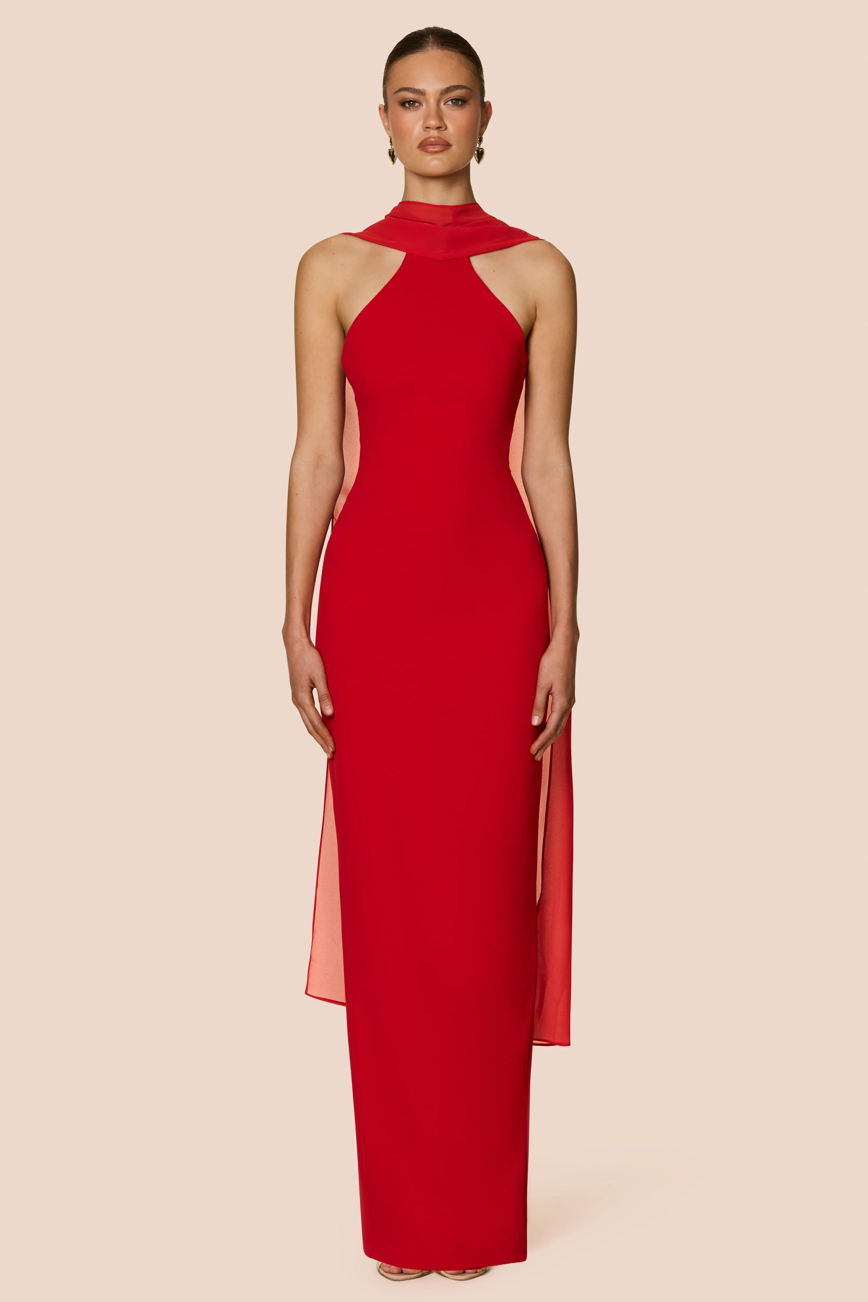 Martini High Neck Gown