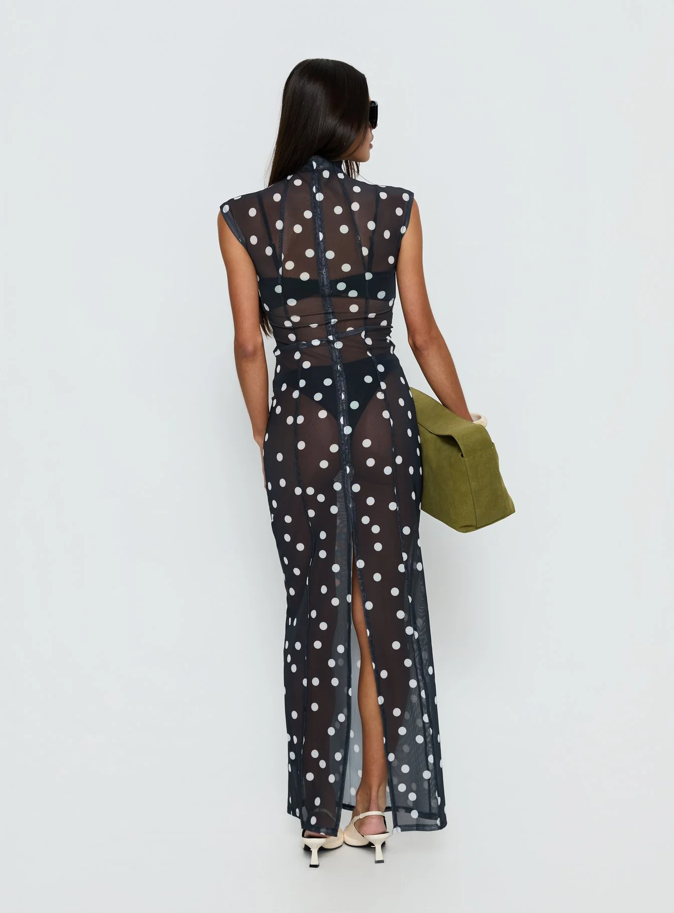 Redefined Maxi Dress Noir Polka