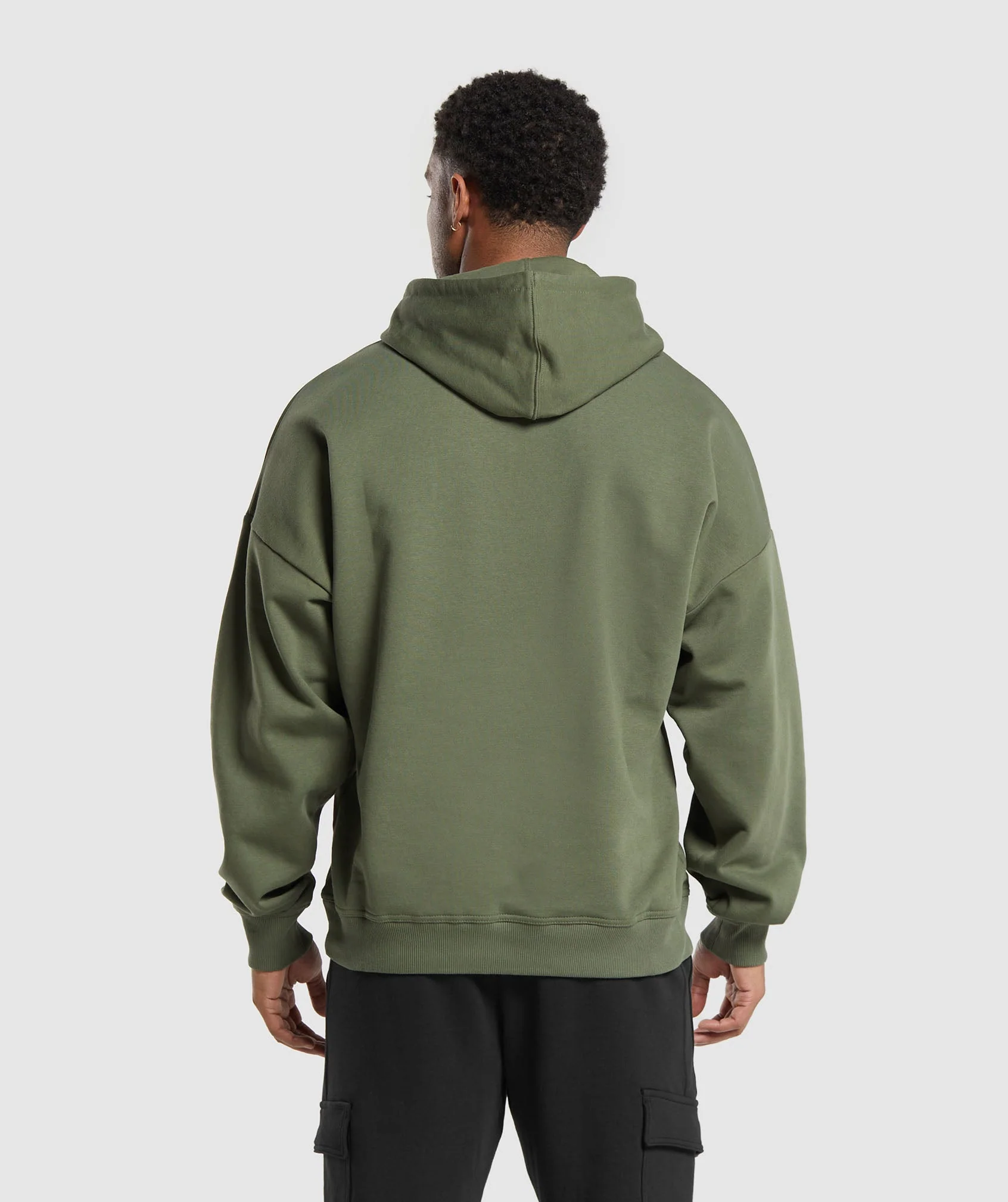 Crest Oversized Hoodie Core Olive