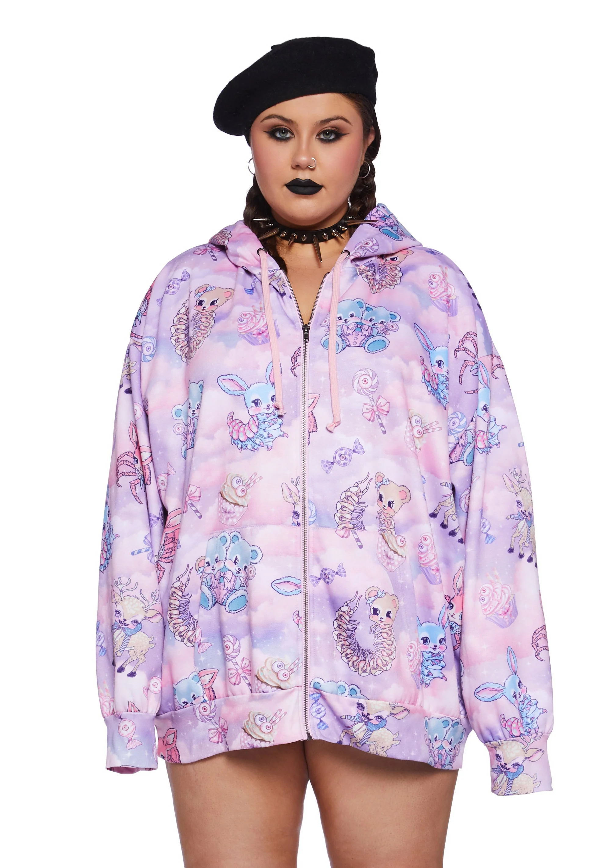 Demented Sweetness Zip-Up Hoodie