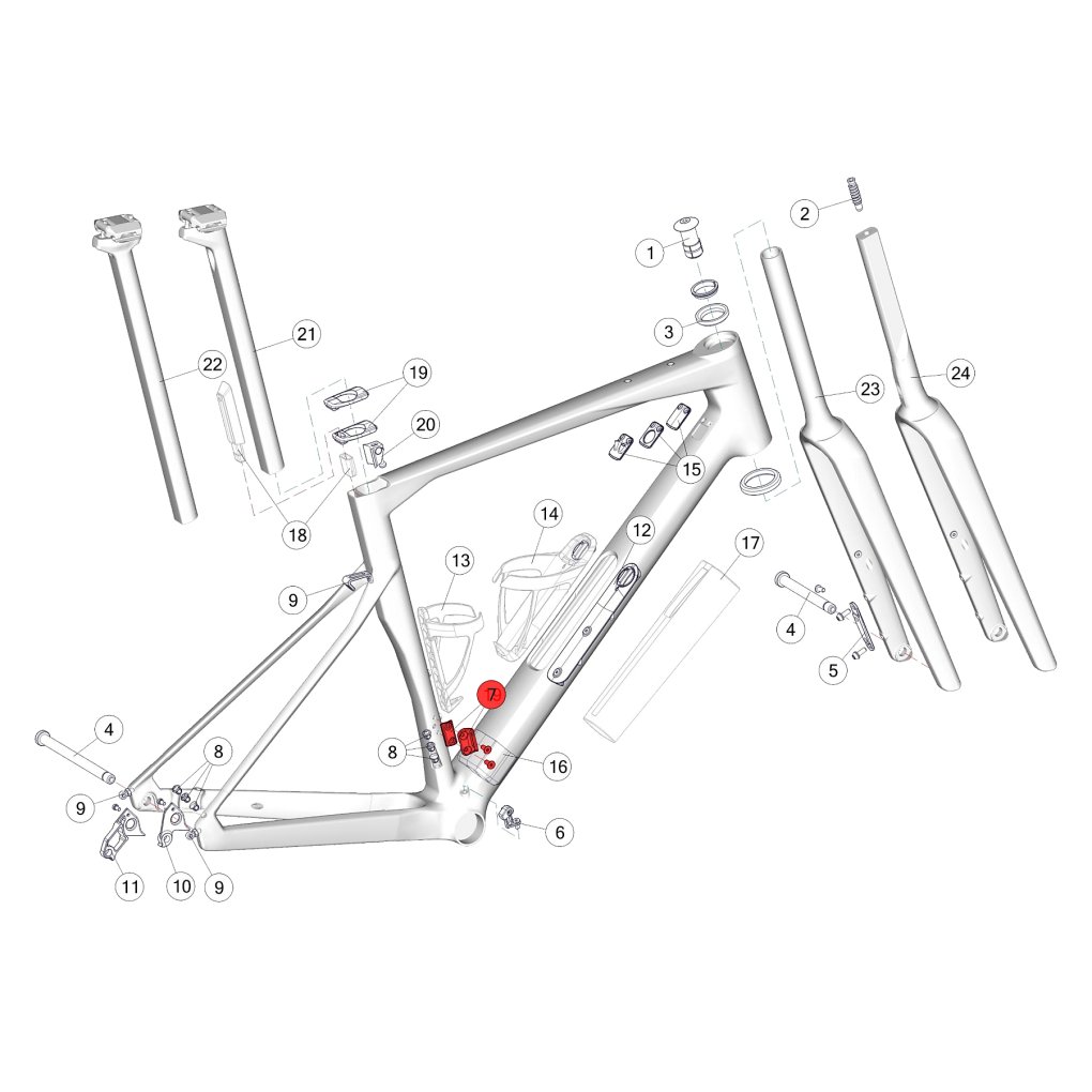 BMC Front Derailleur Hanger and Cover for Roadmachine (2024+) - 30006249