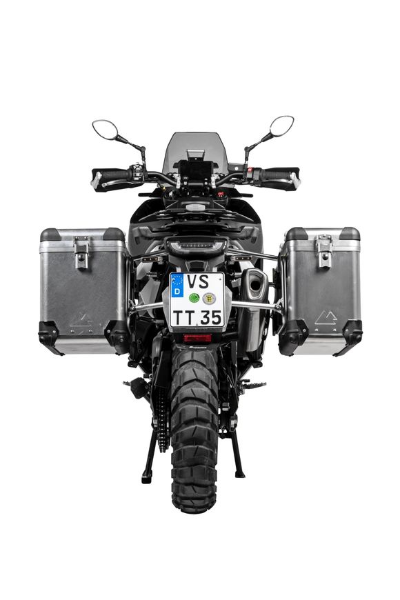 Touratech ZEGA Pro 38/45 suitcase - Gray support included - AluminumRef: Trt01846A / 01-414-5735-0