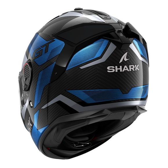 Casque intégral Shark SPARTAN GT PRO CARBON - RITMO - Noir / BleuRef : SH1666-C65197