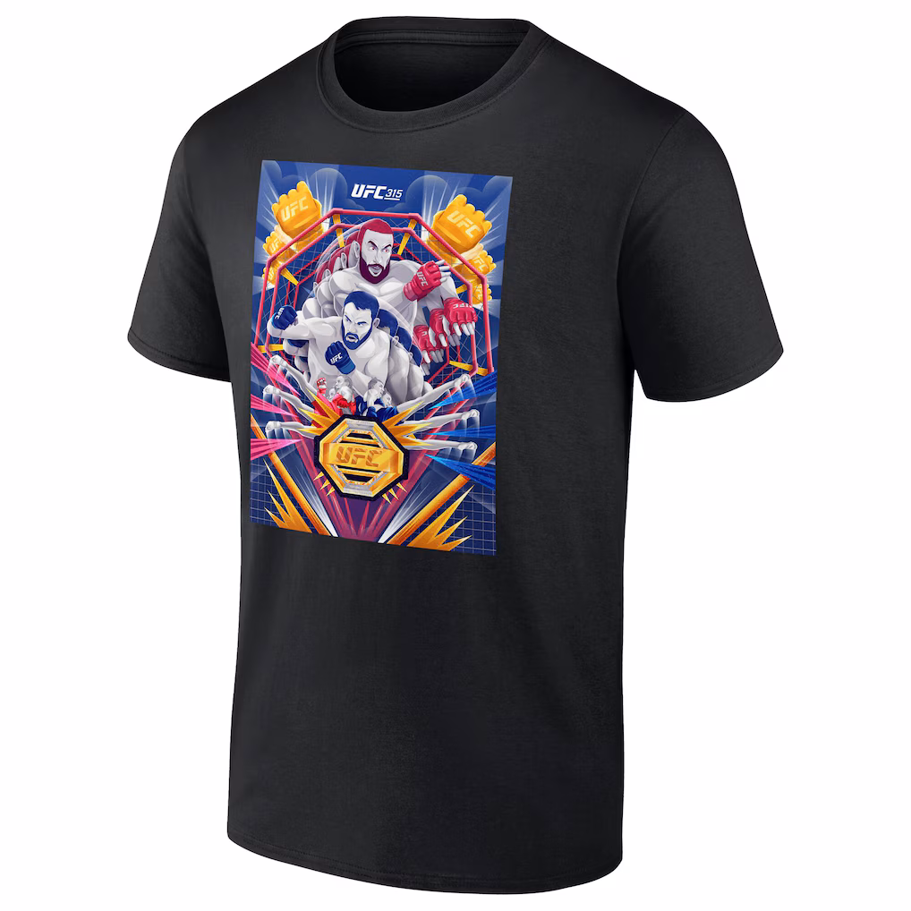 UFC 315 Artist Series T-Shirt - Black - Mens