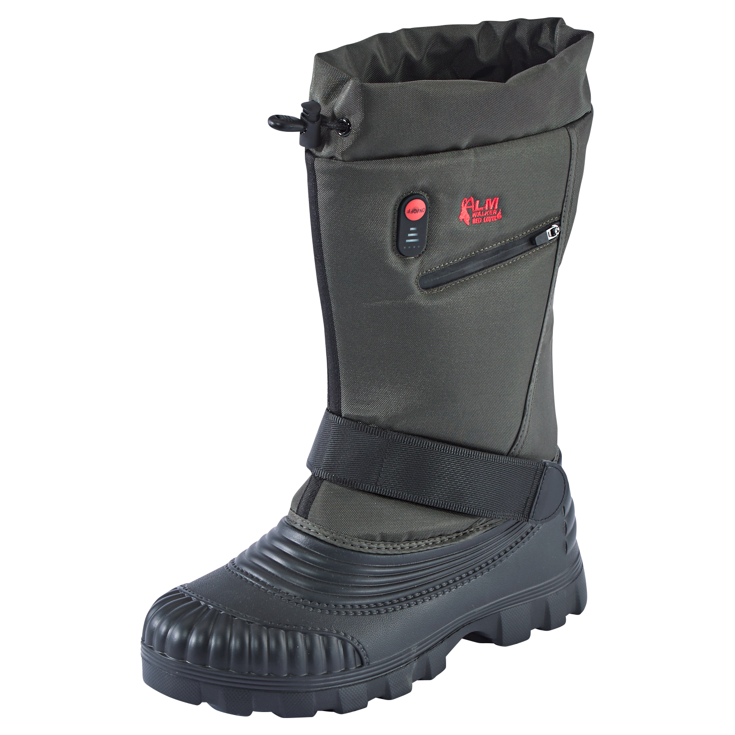 Almwalker Red Level Winter Boots Logan Men, Heatable (Olive\/Black)