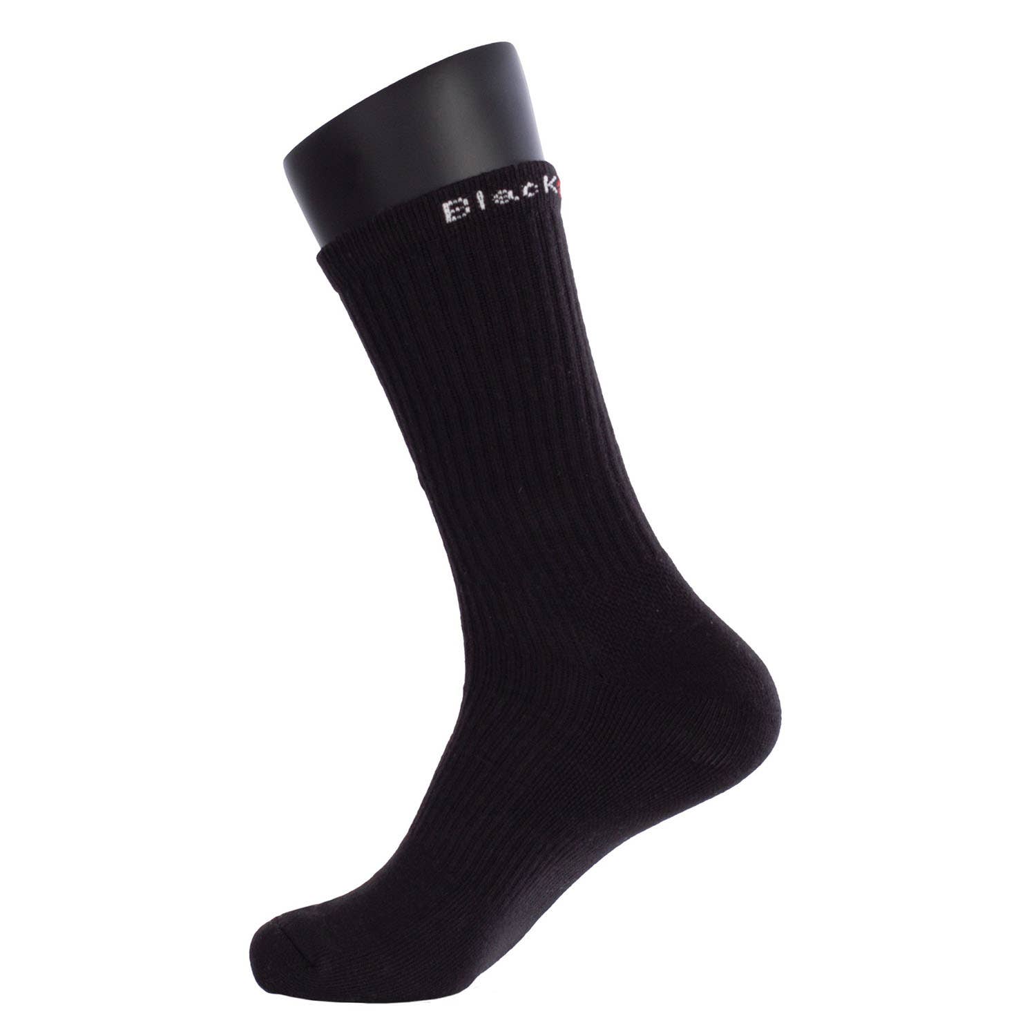 PACK 3 SOCKS BLACK CROWN HIGH BLACK