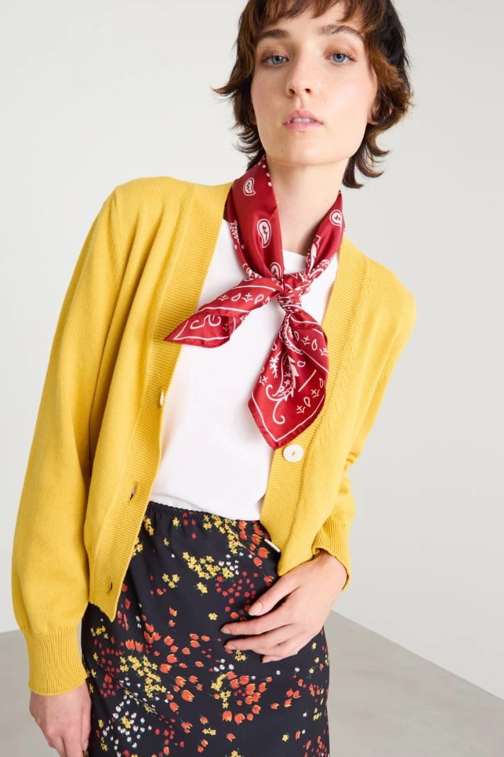 Silk scarf - BORDEAUX