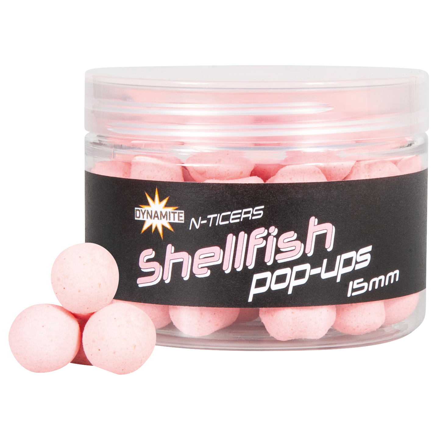 Dynamite N-Ticers Hookbaits (Shellfish\/pink)