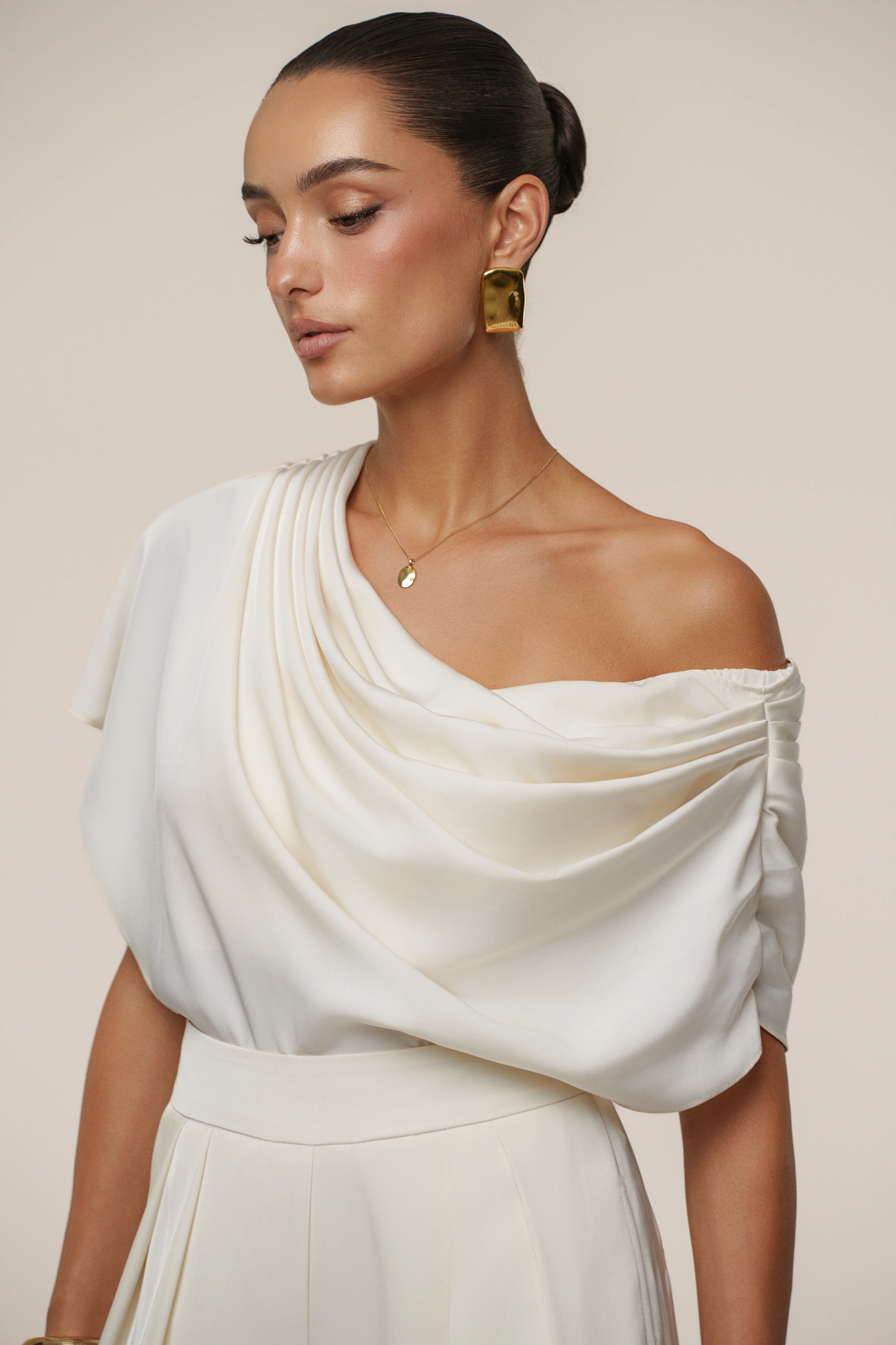 Buttercream Gleam and Glow Satin Top