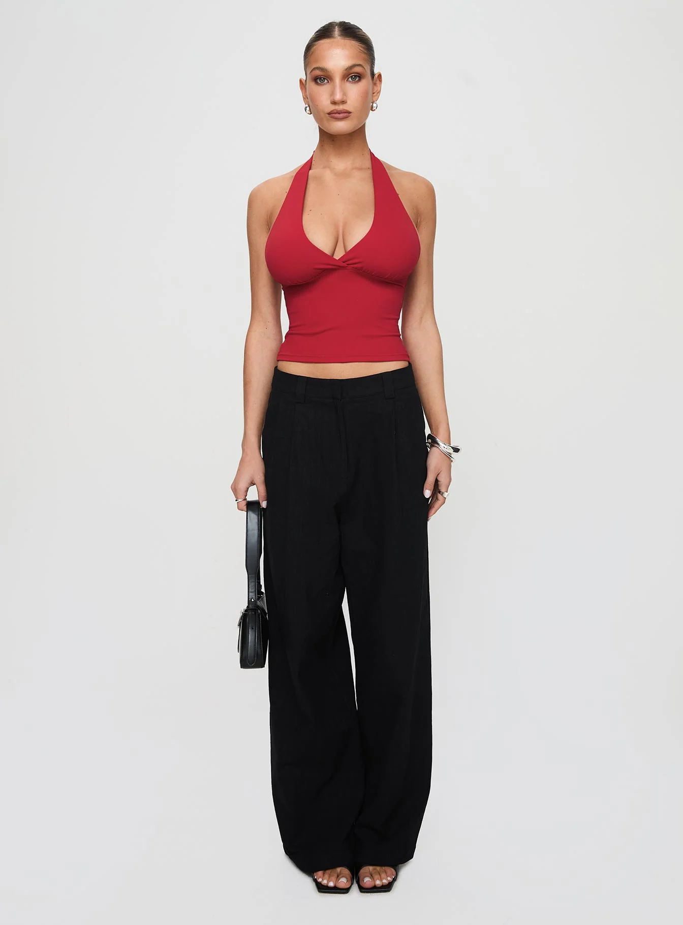 Whimsy Halter Top Red