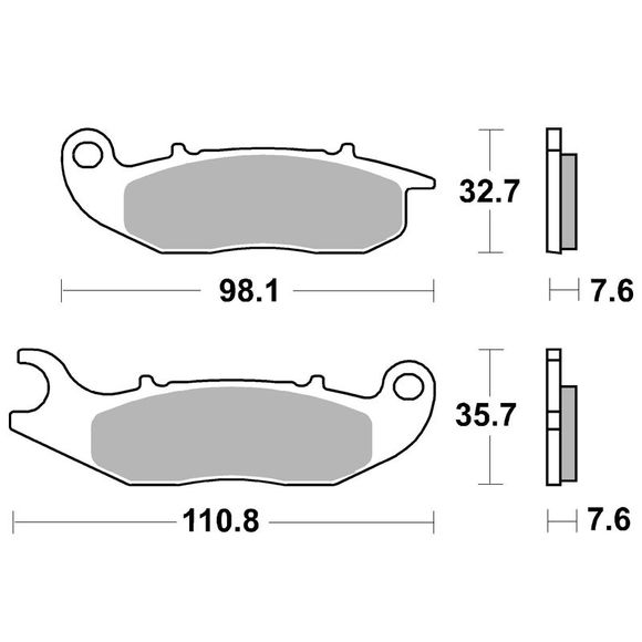 SBS 859SI Sinter Sintered Metal front brake padsRef: SBS859SI / 859030