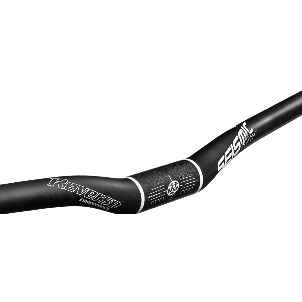 Reverse Components Seismic 810 31.8 Carbon Handlebar - 25mm Rise - matt black/white