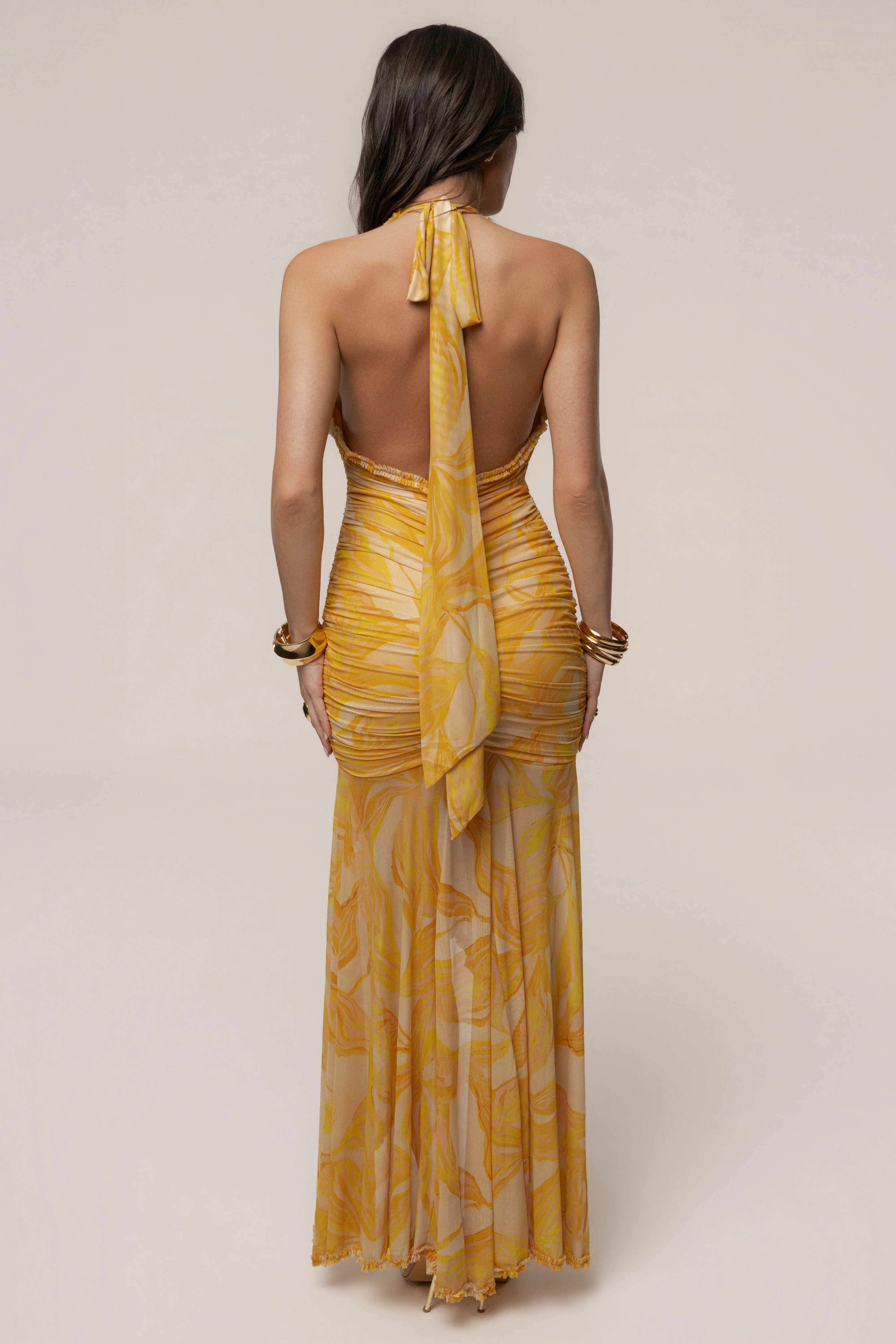 Yellow Paradise Glow Maxi Dress