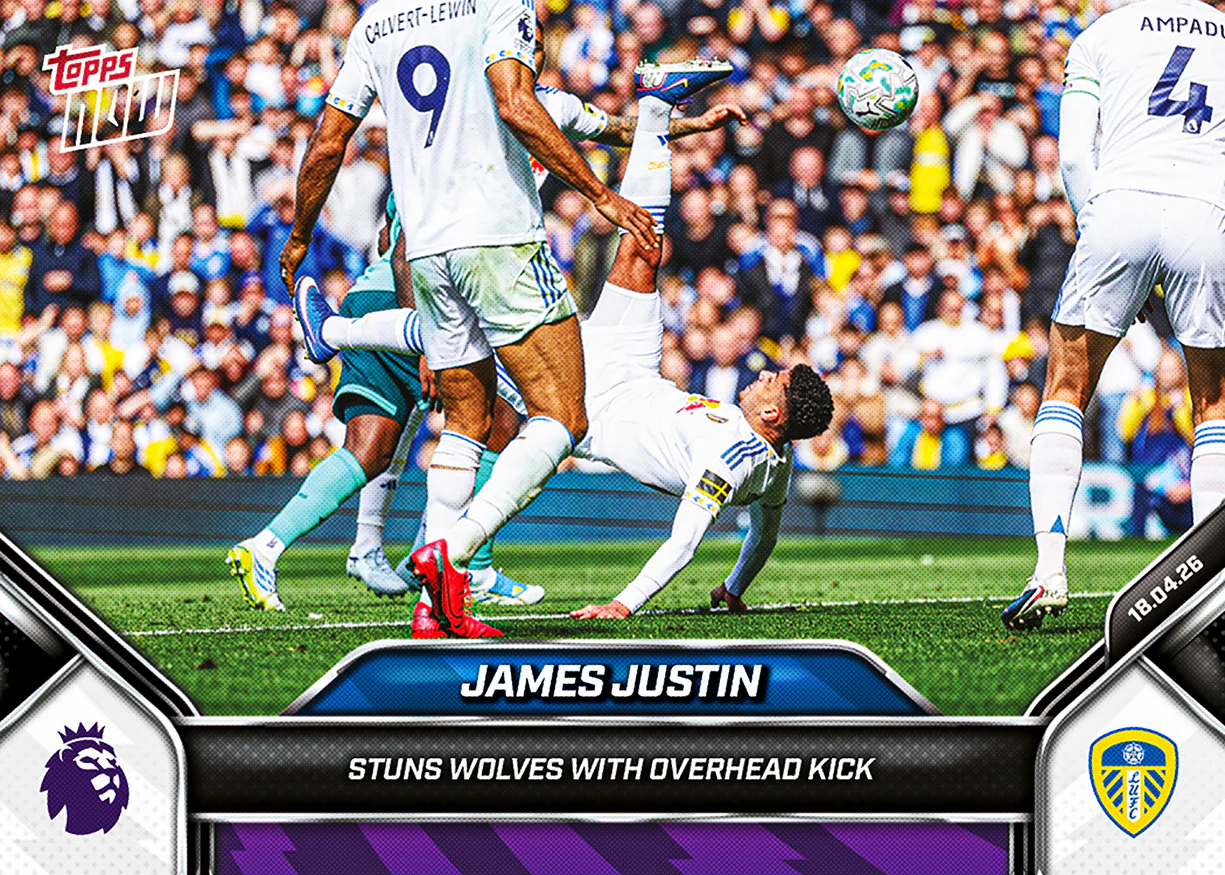 James Justin - 2025-26 Premier League Topps NOW® - Card 173 - PR: 244