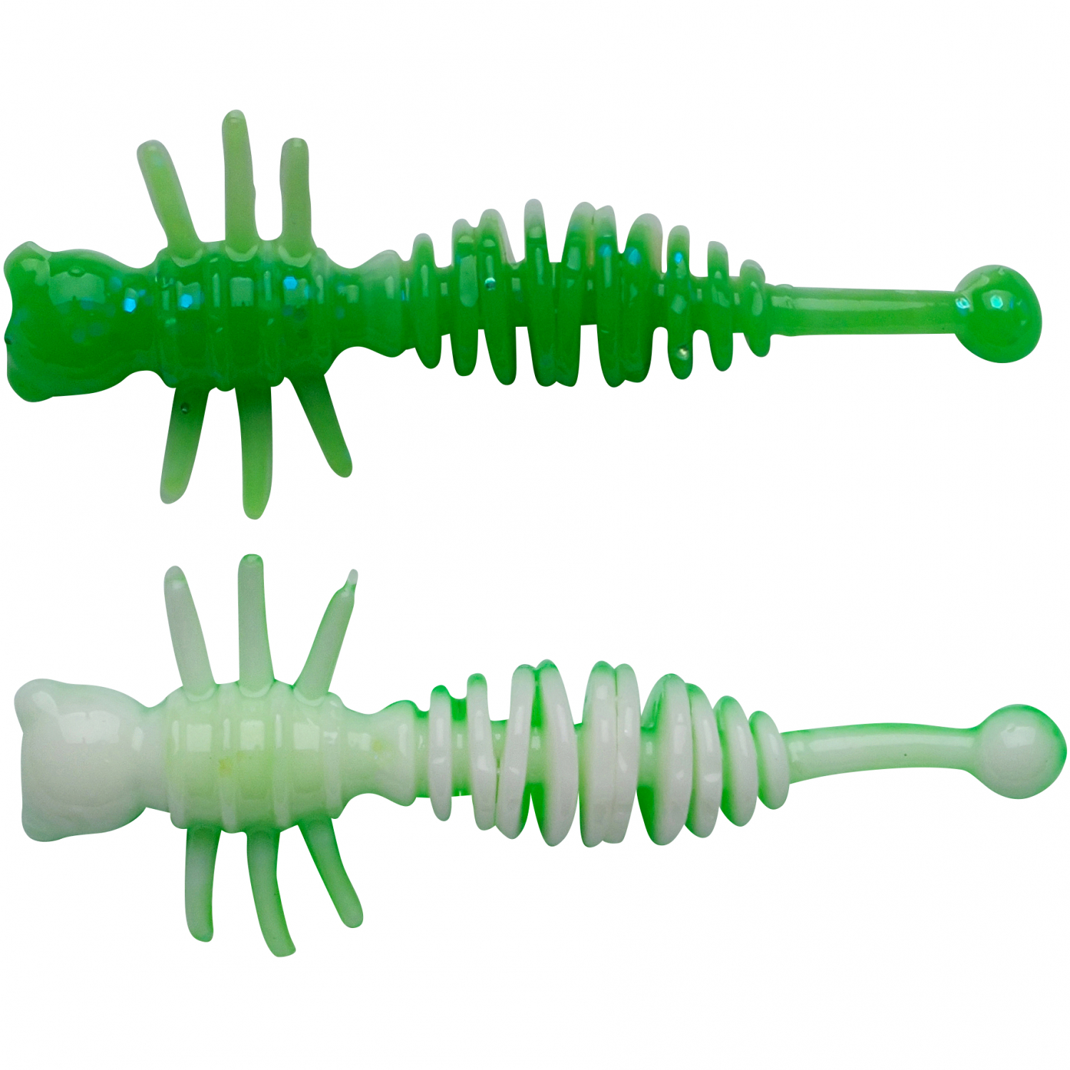 Berkley PowerBait Power Larvae (Spring Green\/White)