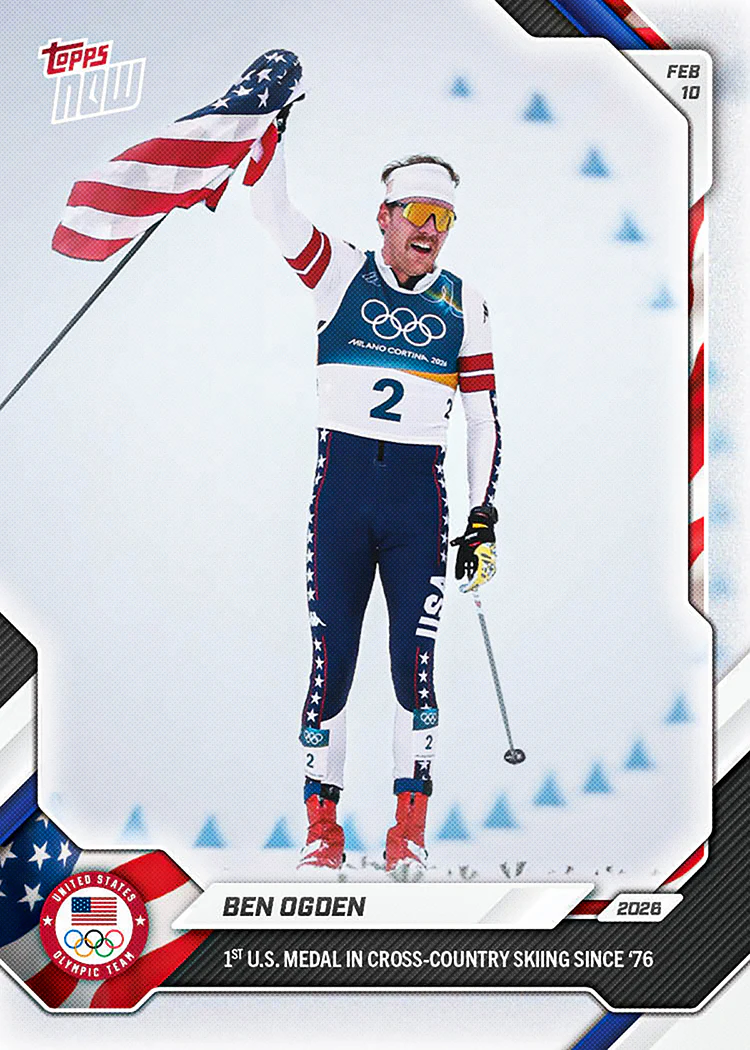 Ben Ogden - 2026 Olympics Topps NOW® - Card 6 - PR: 692