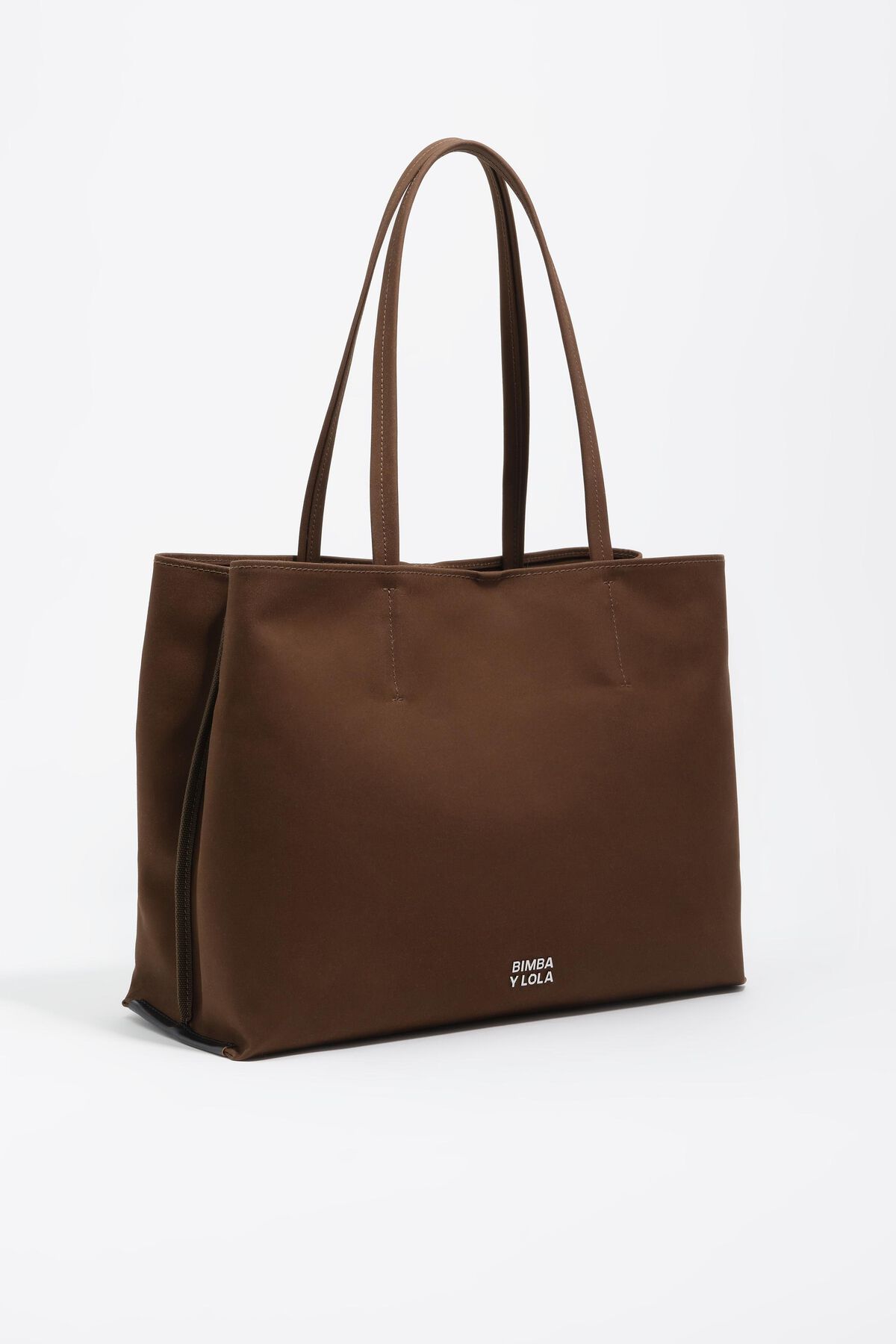 Dark khaki waxed gabardine Chihuahua shopper bag
