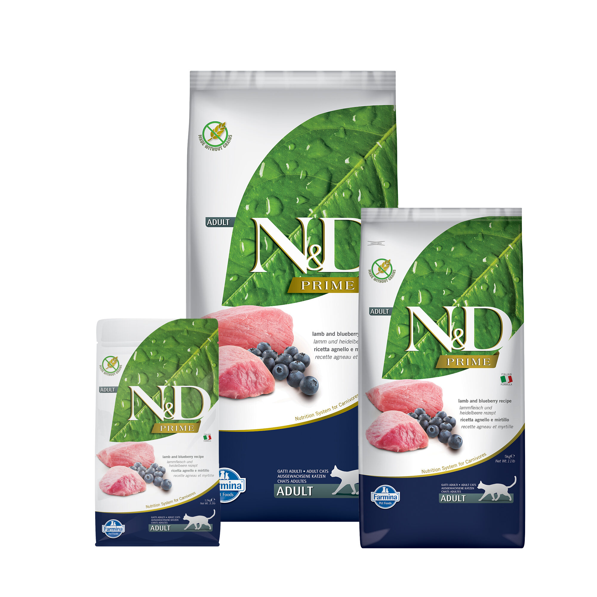 Farmina N&D Prime Adult Cat Food - Lamb - 1.5 kg