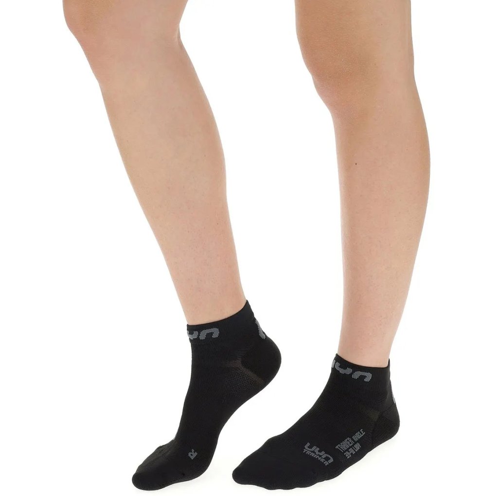 UYN Trainer Ankle Socks Women - EU 35-36 - black/grey