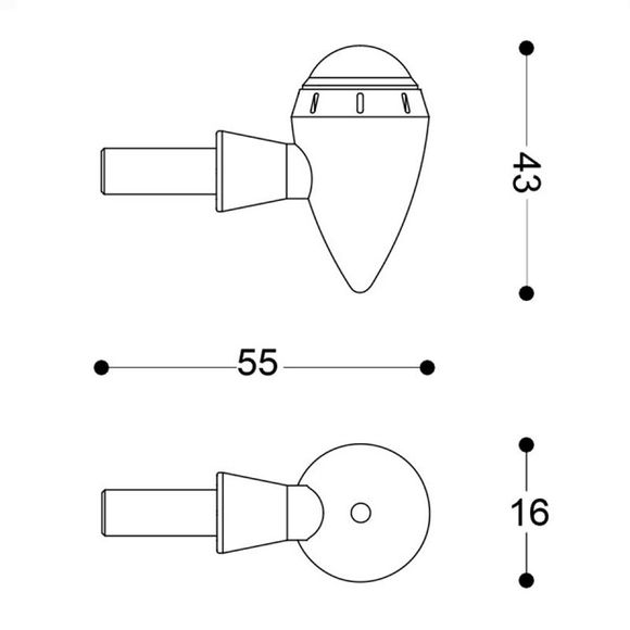 Barracuda S-LED B-LUX Indicator (Pair) Universal - GreenRef: BAR0109