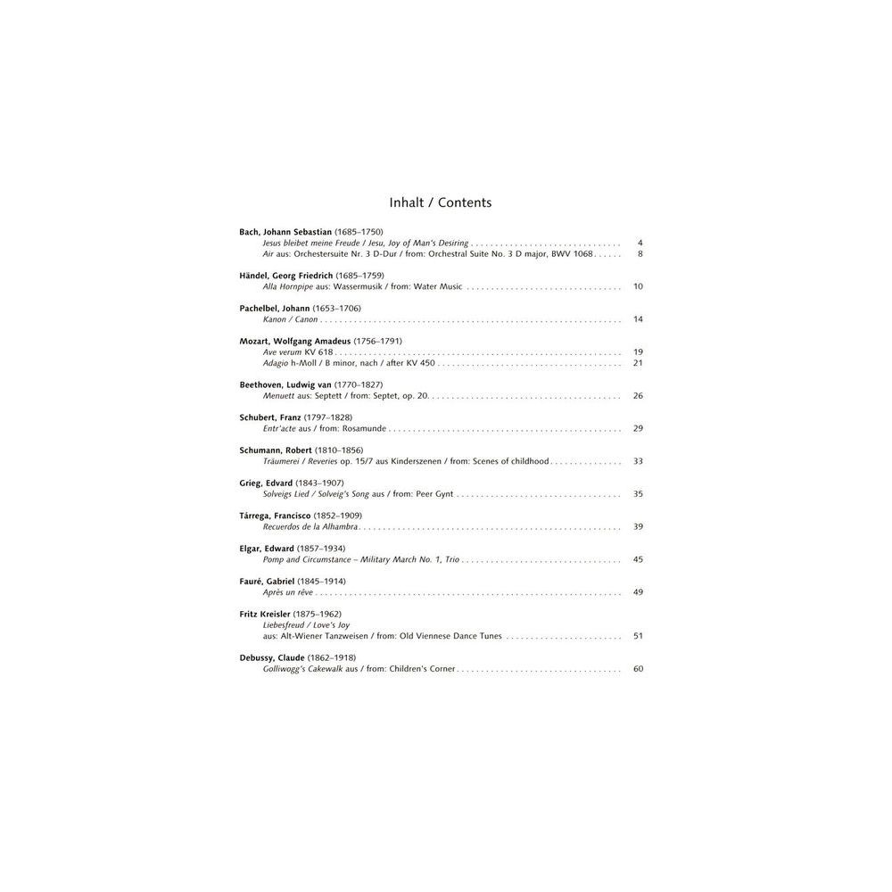 Schott Classical Highlights Quartet – Thomann Ireland