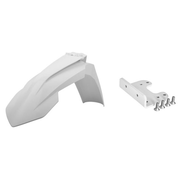 Polisport restyled white fender with adapterRef: Pls00053A / 1086064001