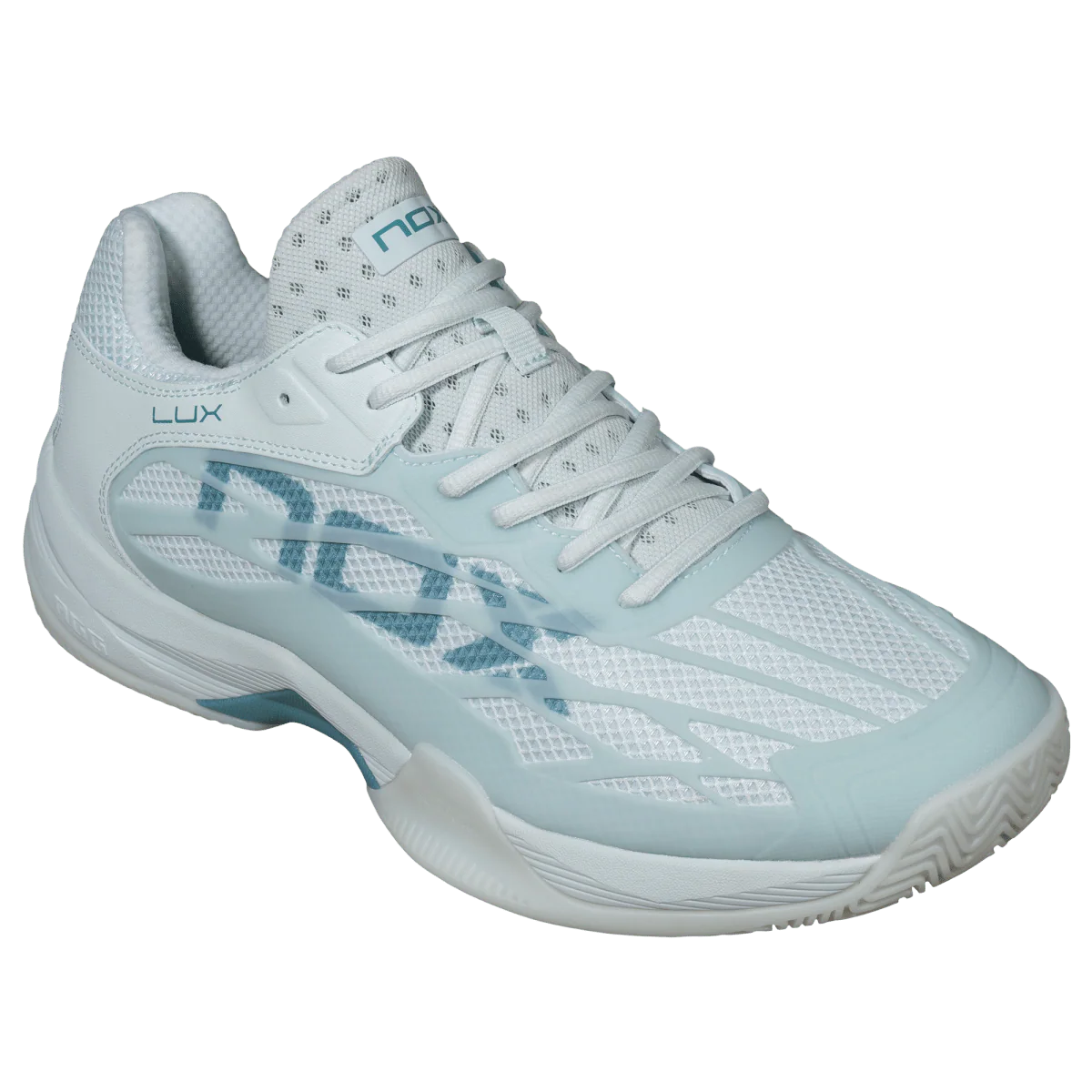 AT10 LUX Morning Mist/Turquoise Padel Shoes