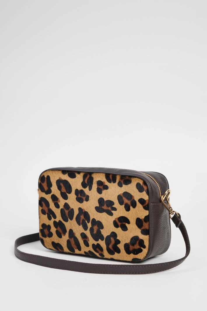 Animal print shoulder bag - BEIGE BROWN