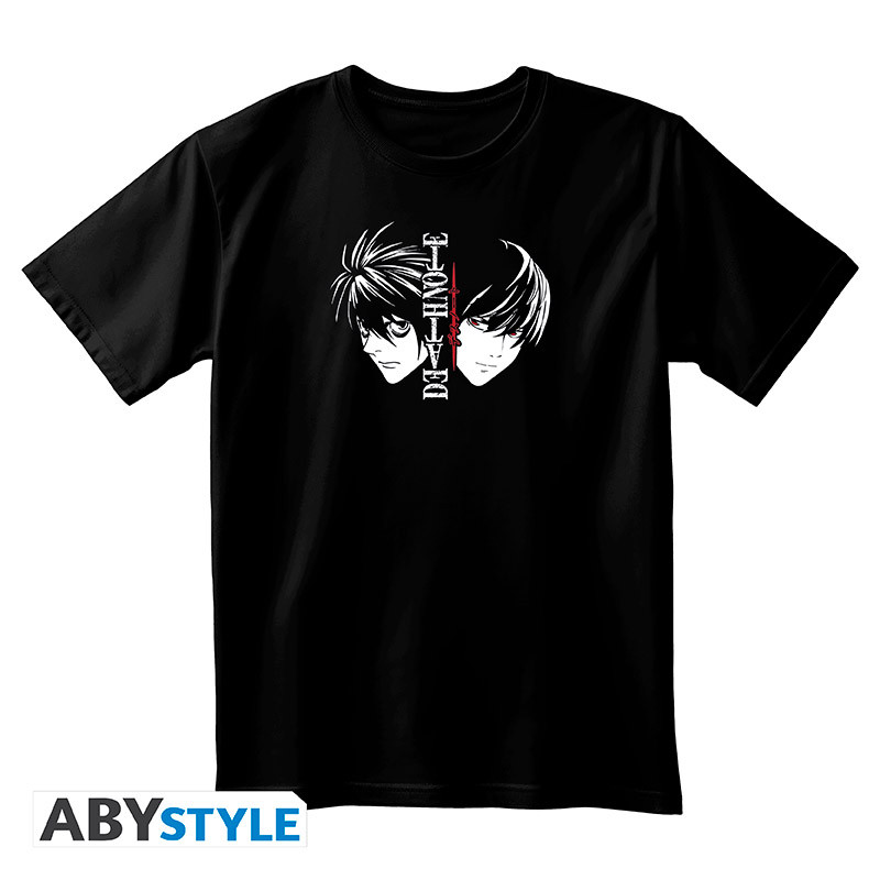 DEATH NOTE T-shirt unisex black L & Light
