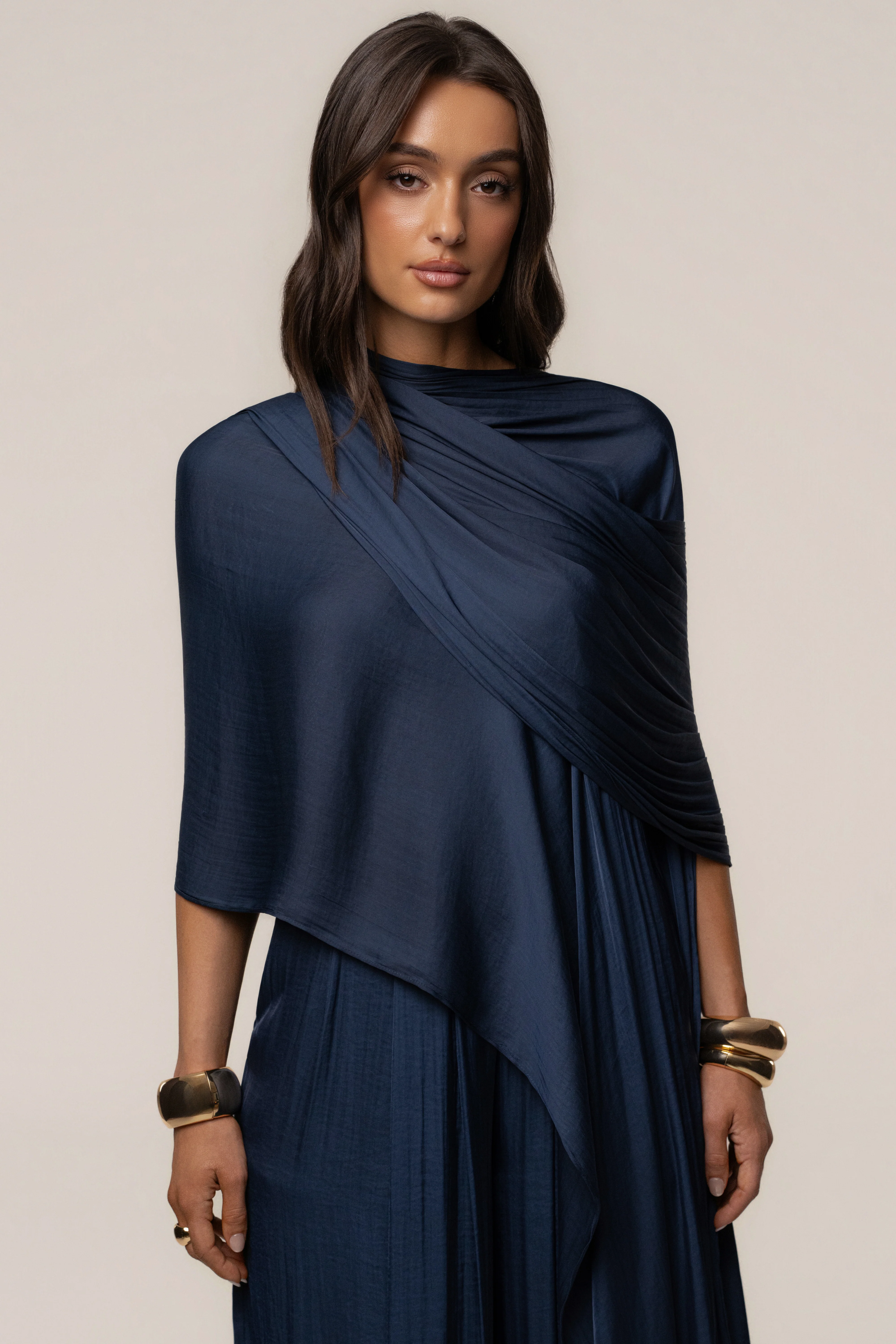 Blue Marina Multi-Wrap Scarf