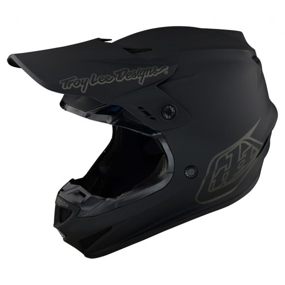 Casque cross TroyLee design SE4 POLYACRYLITE MONO 2024 - NoirRef : TRL0890