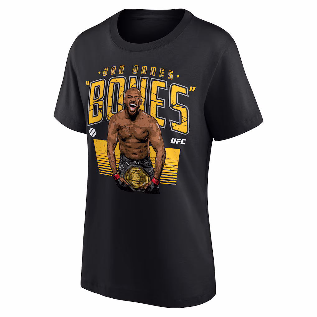 UFC Jon Jones Bones Champion T-Shirt - Black - Womens
