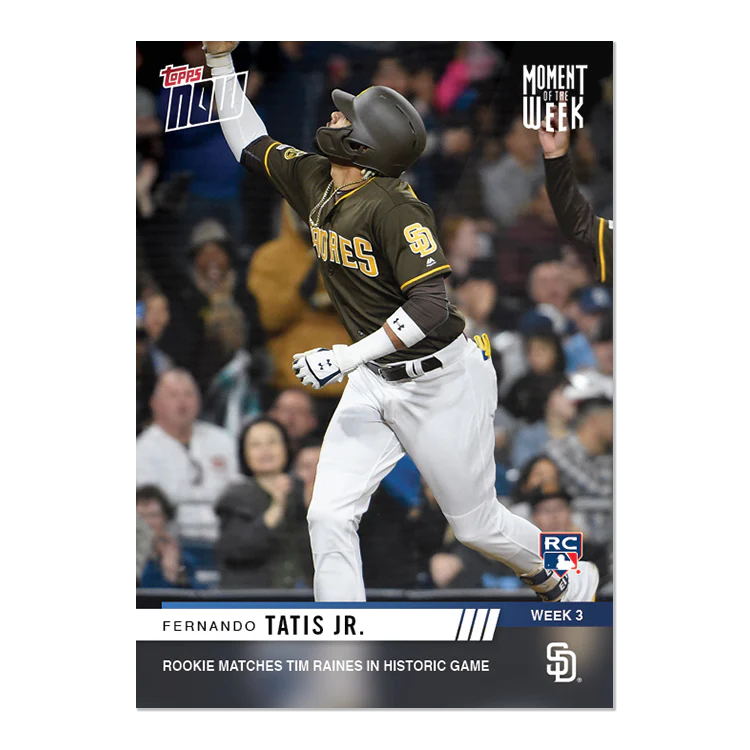 TOPPS NOW® Moment Of The Week 3 Nominee 3 - Fernando Tatis Jr. - Votes: 267
