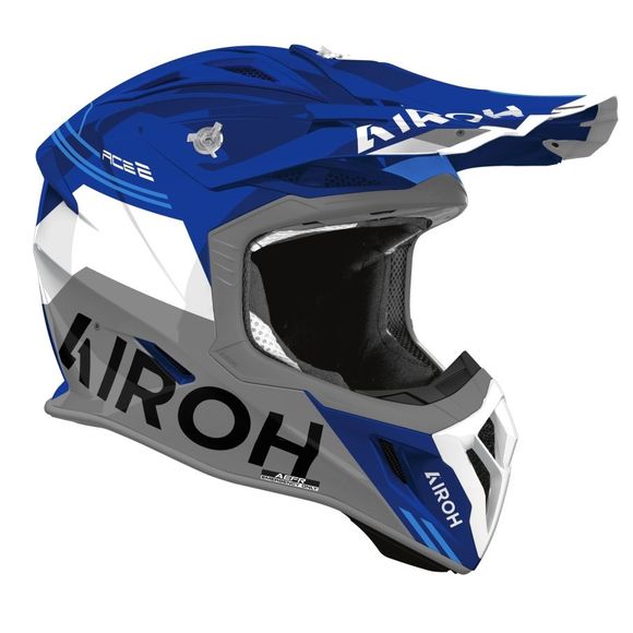 Casque cross Airoh AVIATOR ACE 2 - FURY 2026 - BleuRef : AR1530