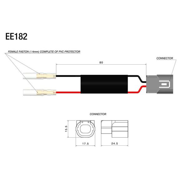 Rizoma connectors for turn signal and rearview mirrorKAWASAKI 650 Z 650 ABS - 2020 - 2023Ref: rz0806 / ee182h